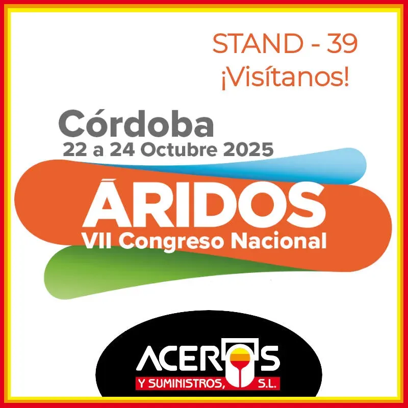 ¡Visítanos en el VII Congreso Nacional de Áridos! – Stand Nº 39