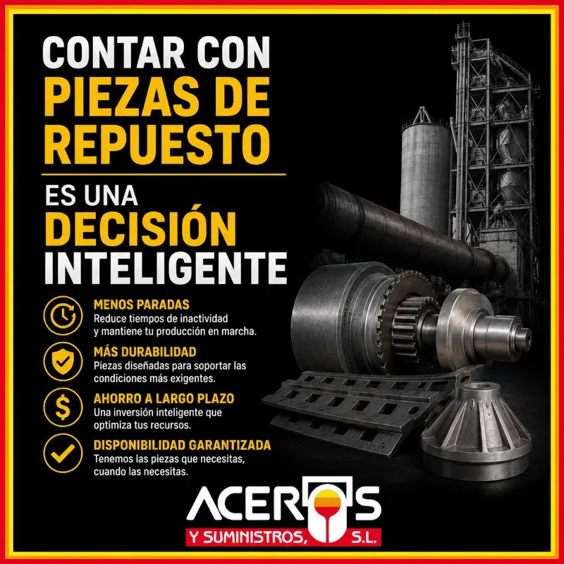 Contar con piezas de repuesto es una decisión inteligente